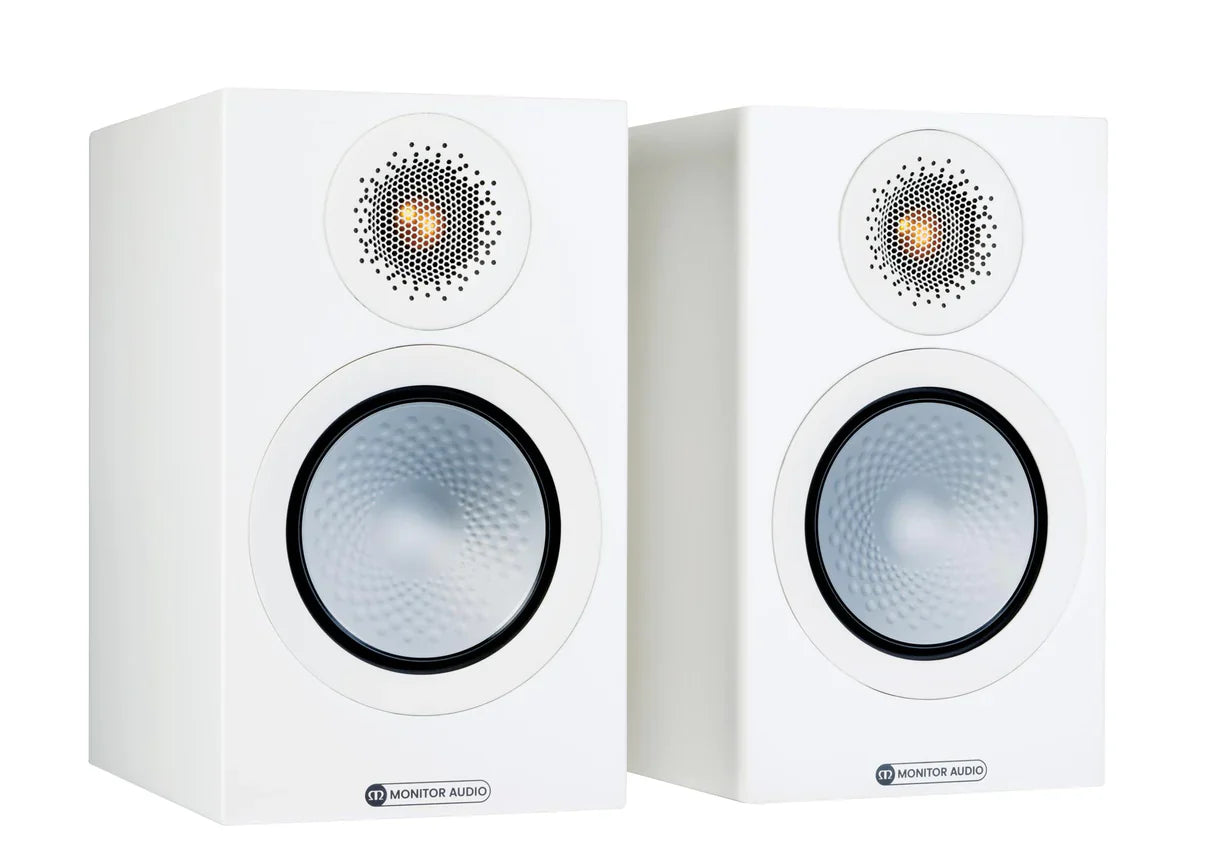 WiiM Streaming Amplifier (Space Gray) with Monitor Audio Silver 50 bookshelf speakers