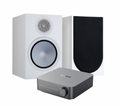 WiiM Streaming Amplifier bundle with Monitor Audio Silver 100 7G speakers