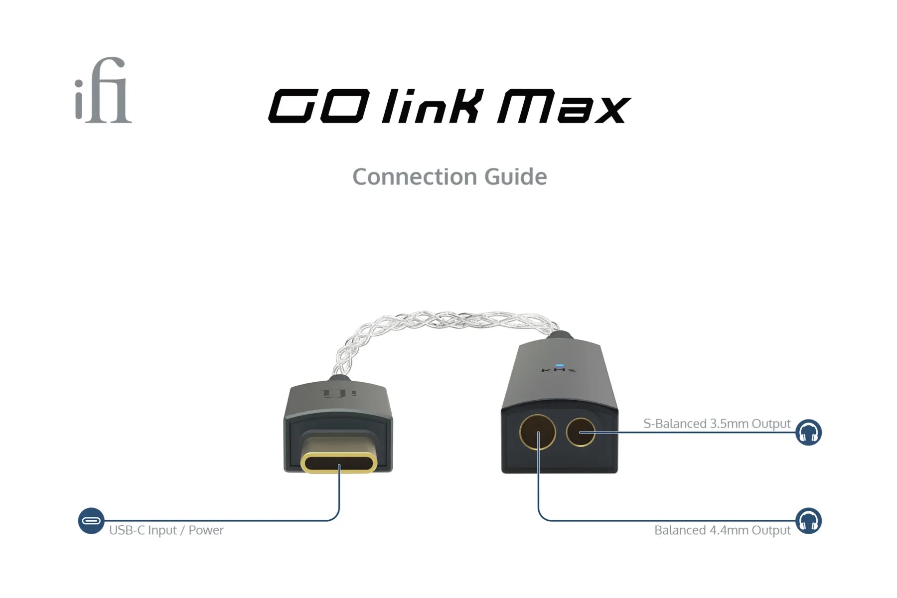 iFi Audio GO Link Max - Portable Headphone DAC AMP